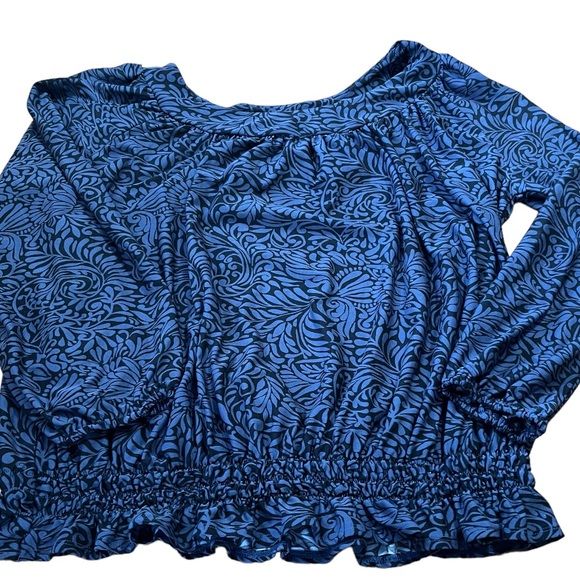 Daisy Fuentes | Purplish Blue | Paisley Patterned | Top - Picture 2 of 4